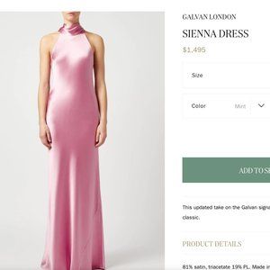 Galvan London Sienna Dress